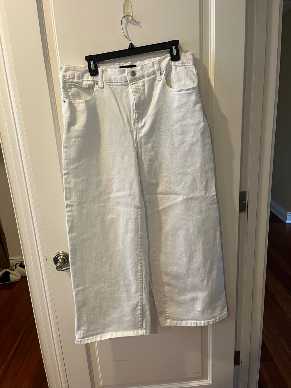 Banana Republic White Wide-Leg Jeans Size 32/14